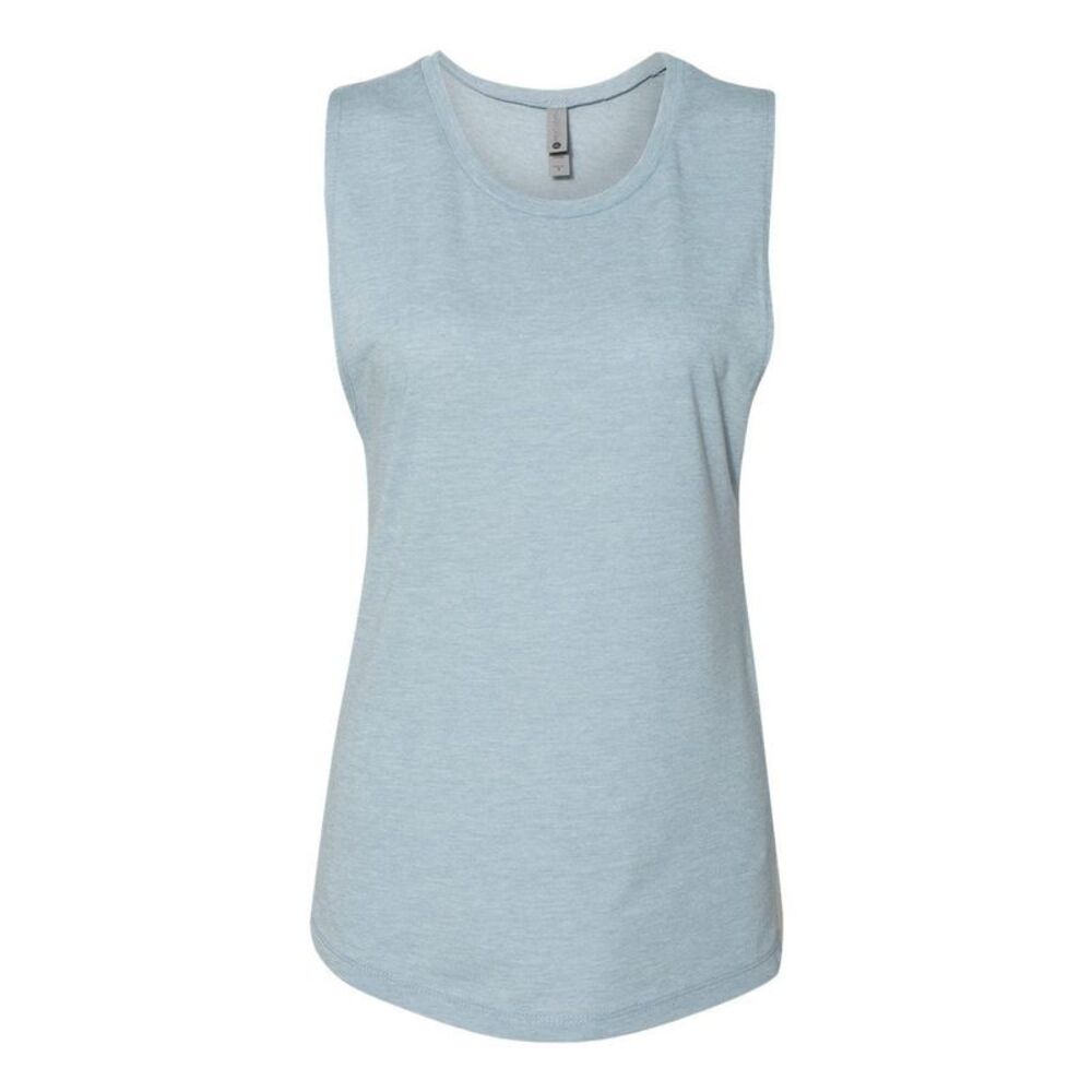 Womens Festival Muscle Tank / Stonewash Denim